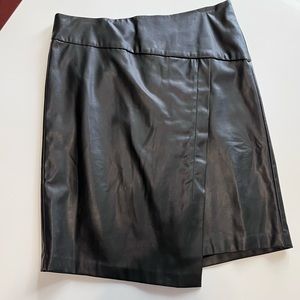 DKNY faux leather skirt
